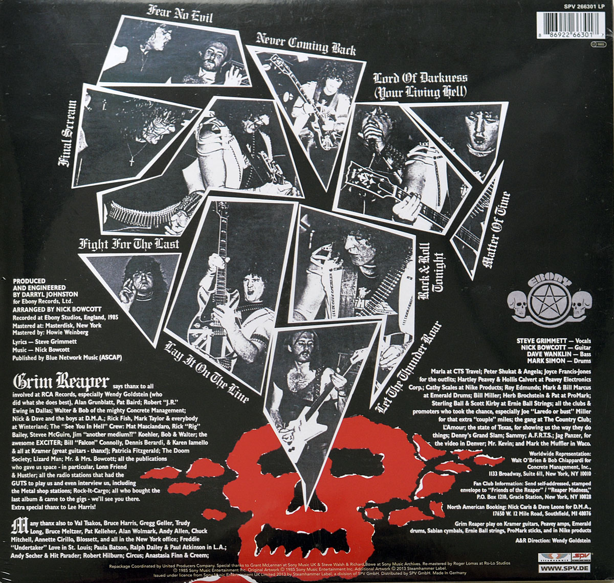 High Resolution Photo #11 GRIM REAPER Fear No Evil Coloured Vinyl